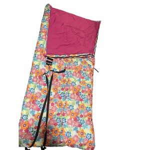 Used Kids' L.L.Bean Floral Lined Camp Sleeping Bag